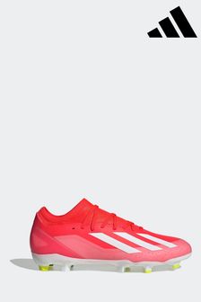 レッド / ホワイト - Adidas Football X Crazyfast League Firm Ground Adult Boots (N38301) | ￥14,090
