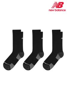 New Balance Black Multipack Essentials Cushioned  Crew Socks (N38424) | kr169