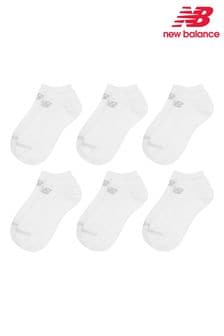 New Balance White Multipack No Show Trainer Liner Socks (N38433) | LEI 107