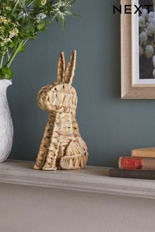 Natural Rattan Rabbit Ornament (N38564) | €22