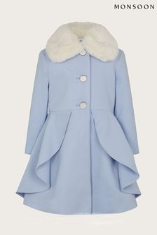 Monsoon Blue Skirted Twirl Smart Coat (N38584) | €41.50 - €47.50