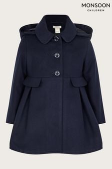 Monsoon Blue Collar Hooded Coat (N38585) | R1,144 - R1,364