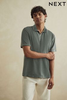 Grey Velvet Polo Shirt (N38662) | €19