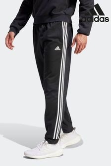 adidas Dark Black Sportswear Essentials Warm Up Tapered 3-Stripes Joggers (N38675) | $60