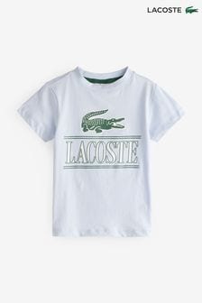 Lacoste Childrens Large Croc Graphic Logo T-Shirt (N38689) | SGD 68 - SGD 77