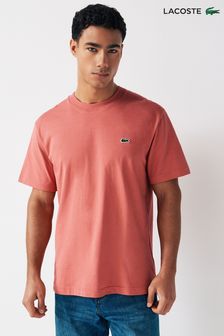粉色 - Lacoste Relaxed Fit Cotton Jersey T-shirt (N38703) | NT$2,570