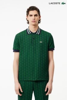 Зеленый - Lacoste рубашка поло с монограммой (N38737) | €159