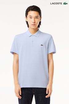 Blue - Lacoste Classic Stretch Cotton Blend Polo Shirt (N38738) | kr1 450