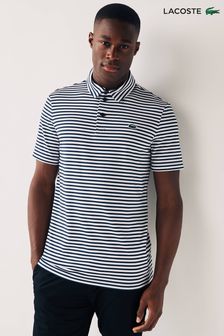 Dark Blue - Lacoste Golf Ultra-dry Striped Polo Shirt (N38750) | kr1 920