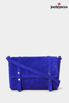 Joe Browns Blue Colour Pop Mini Suede Bag (N38960) | $119
