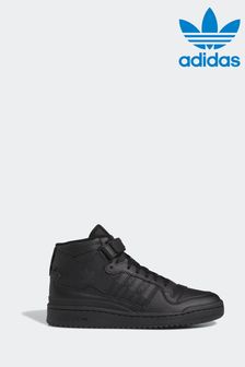 adidas Originals Forum Mid Black Trainers (N38969) | $220