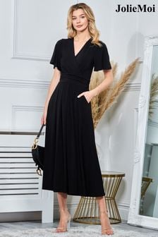 Jolie Moi Angel Sleeve Jersey Maxi Dress (N39085) | NT$3,690