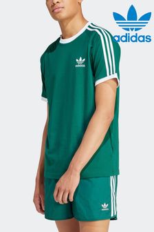 Adidas Originals Adicolor Classics T-Shirt mit 3 Streifen, Grün (N39091) | 44 €