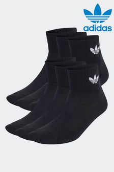 أسود - حزمة من 6 جوارب كاحل من adidas Originals  (N39099) | 128 ر.س