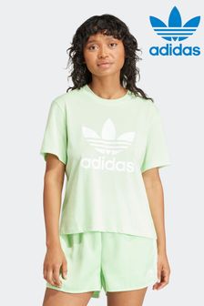 Зеленый - Пурпурная футболка свободного кроя с логотипом-трилистником Adidas Originals Adicolor (N39113) | €33