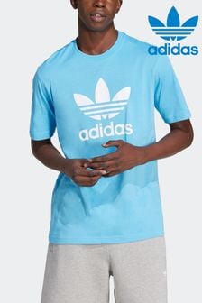 Niebieski - Adidas Originals Adicolor Trefoil T-shirt (N39199) | 160 zł