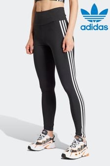 adidas Originals 3-Stripe Black Leggings (N39263) | ₪ 141