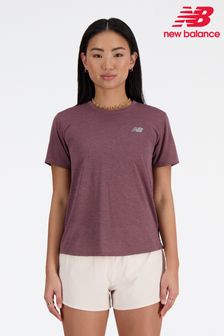 New Balance Brown Womens Athletics T-Shirt (N39356) | €53