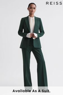 Reiss Bottle Green Jade Petite Tailored Fit Single Breasted Suit Blazer (N39440) | AED1,930