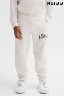 Melirane hlače za prosti čas sproščenega bombaža z motivom Reiss (N39472) | €36