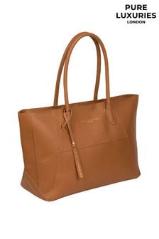Pure Luxuries London Storrington Vegetable-Tanned Leather Tote Bag (N39494) | ₪ 233