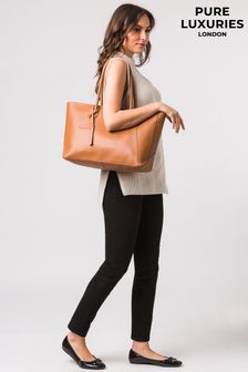 Pure Luxuries London Storrington Vegetable-Tanned Leather Tote Bag