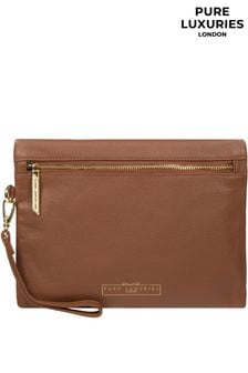 Pure Luxuries London Chalfont Leather Clutch Bag (N39501) | €49