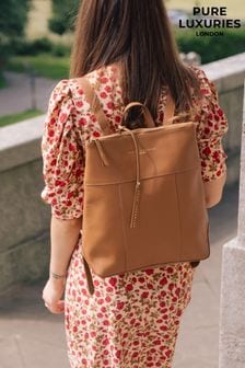 Pure Luxuries London Hastings Vegetable-Tanned Leather Backpack