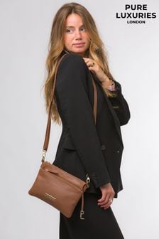 بني - حقيبة يد جلد Lytham من Pure Luxuries London (N39508) | 249 ر.س