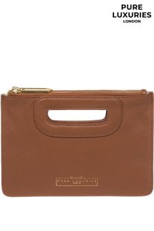 Brown - Usnjena clutch torbica Pure Luxuries London Esher (N39518) | €44