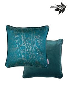 Clarissa Hulse Teal Blue Whispering Grass Cushion (N39543) | €61