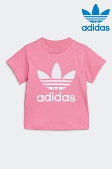 Розовая футболка с логотипом-трилистником Adidas Originals (N39677) | €18