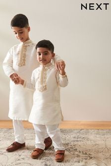 Ivory Kurta (3mths-16yrs) (N39748) | $34 - $46