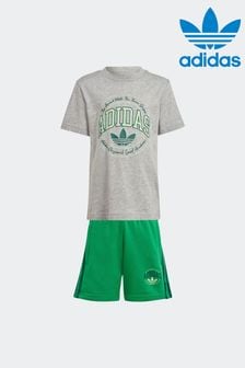 رمادي - Adidas Originals Short T-shirt Set (N39831) | 173 ر.ق