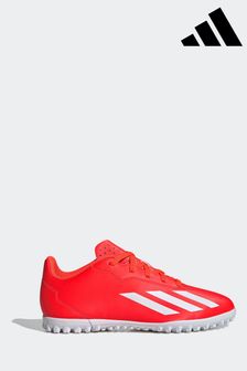 أحمر/أبيض - Adidas Football X Crazyfast Club Turf Kids Boots (N39878) | 18 ر.ع