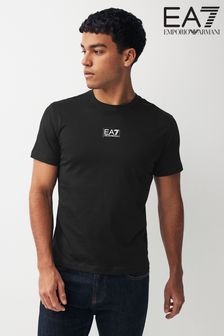 黑色 - Emporio Armani Ea7寬鬆版型方形標識T恤 (N39900) | NT$2,330