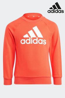 adidas Orange Sportswear Essentials Logo French Terry Sweatshirt (N39934) | kr454