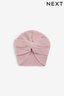 Modern Pink Baby Knitted Turban Hat (0mths-3yrs) (N39969) | €8