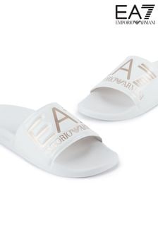 أبيض - حذاء مفتوح نسائي بشعار7 من Emporio Armani (N39978) | 236 ر.س