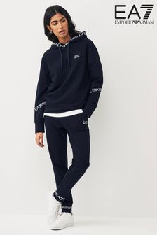 Emporio Armani EA7 Womens Extended Logo Overhead Hooded Tracksuit (N39988) | €198