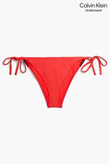Calvin Klein Red String Side Tie Bikini Bottoms (N40143) | 132 zł