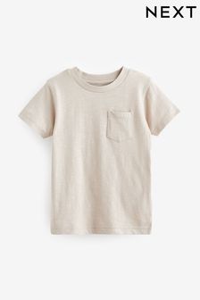 Cement Short Sleeve Plain T-Shirt (3mths-7yrs) (N40161) | SGD 6 - SGD 9