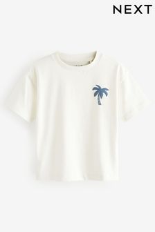 White Simple Short Sleeve T-Shirt (3mths-7yrs) (N40165) | OMR2 - OMR3