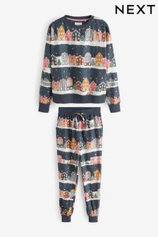 Marineblau - Bequemer und superweicher Pyjama (N40273) | 42 €
