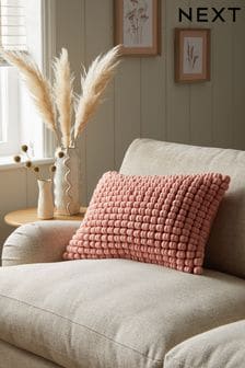 Peach Pink 40 x 59cm Global Bobble Cushion (N40487) | €30