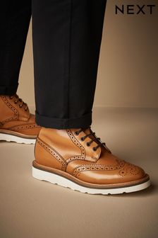 Sanders for Next Brogue Wedge Boots
