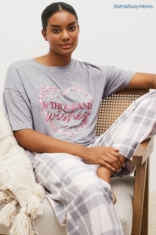 Bath & Body Works Jersey T-Shirt And Woven Pyjamas
