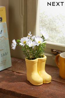 Yellow Artificial Wellies Floral (N40987) | OMR5