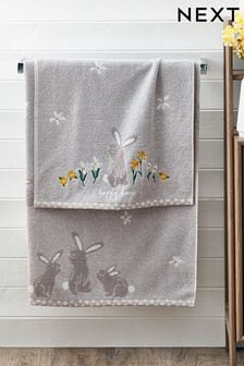 Grey Bunnies Towel (N41057) | $18 - $35