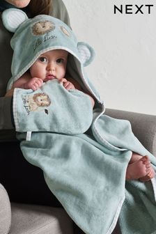 Blue Lion Newborn Cotton Hooded Baby Towel (N41062) | AED79